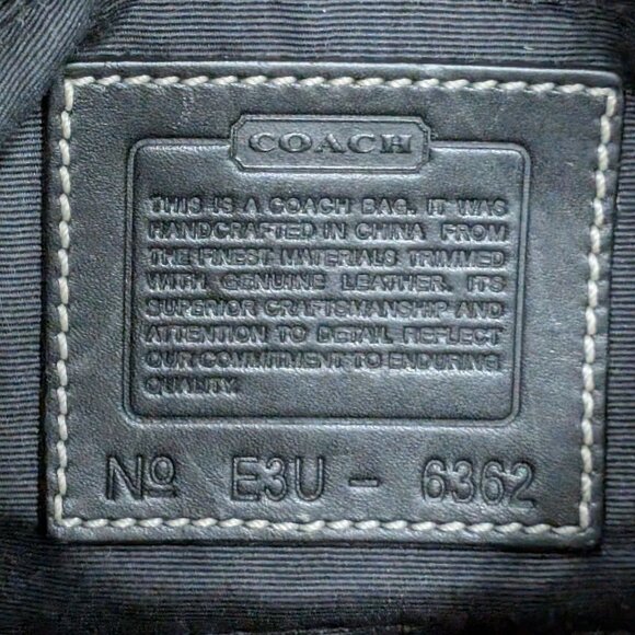 COACH 6362 Demi Hampton Mini Shoulder Bag Black Monogram Jacquard C Purse - Picture 5 of 16